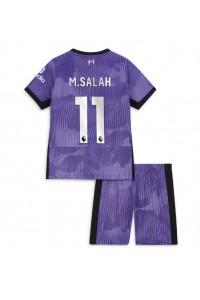 Fotbalové Dres Liverpool Mohamed Salah #11 Dětské Třetí Oblečení 2023-24 Krátký Rukáv (+ trenýrky)